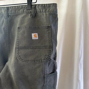 Carhartt Women's Slim Fit Mid-Rise Double-Front Work Pants Moss